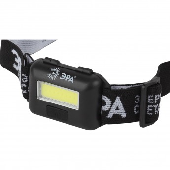 Фонарь налобный светодиодный ЭРА GB-607 на батарейках мощный яркий 3 режима черный Фонарь налобный светодиодный ЭРА GB-607 на батарейках мощный яркий 3 режима черный