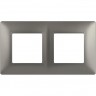 Рамка для розеток и выключателей ЭРА ELEGANCE Б0065815 14-5002-16 на 2 поста титан B0065815