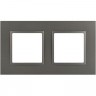 Рамка для розеток и выключателей ЭРА ELEGANCE Б0065825 14-5012-16 Classic на 2 поста титан B0065825