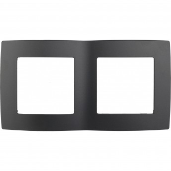 Рамка ЭРА 12-5002-05 на 2 поста, Эра12 антрацит Рамка ЭРА 12-5002-05 на 2 поста, Эра12 антрацит
