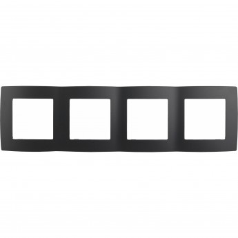 Рамка ЭРА 12-5004-05 на 4 поста Эра12 антрацит Рамка ЭРА 12-5004-05 на 4 поста Эра12 антрацит