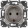Розетка ЭРА ELEGANCE Б0065802 14-2101-16 2P+E Schuko 16А-250В титан