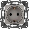 Розетка ЭРА ELEGANCE Б0065806 14-2102-16 2P+E Schuko со шторками 16А-250В титан