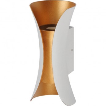 Светильник светодиодный ЭРА WL42 WH+GD 10Вт 3500К IP54 для интерьера/фасадов белый/золото Светильник светодиодный ЭРА WL42 WH+GD 10Вт 3500К IP54 для интерьера/фасадов белый/золото