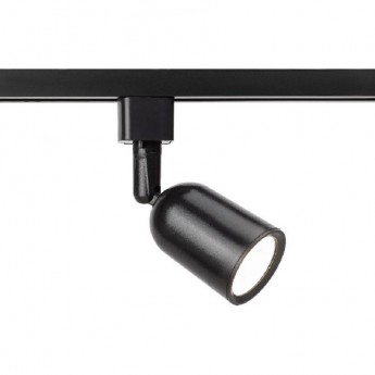 Трековый светильник однофазный ЭРА TR41-GU10 BK под лампу MR16 черный Трековый светильник однофазный ЭРА TR41-GU10 BK под лампу MR16 черный