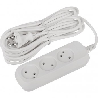 Удлинитель электрический ЭРА UDL-16-370-E Greenline 3 розетки с заземлением 7м ПВС 3х1кв.мм