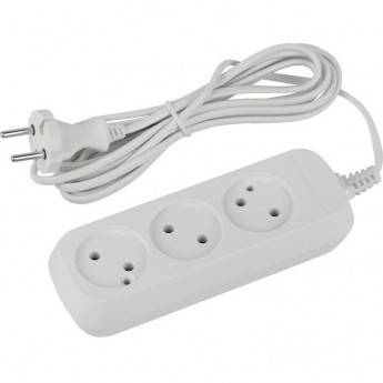 Удлинитель электрический ЭРА UDL-6-330 Greenline 3 розетки без заземления 3м ШВВП 2х0.75кв.мм Удлинитель электрический ЭРА UDL-6-330 Greenline 3 розетки без заземления 3м ШВВП 2х0.75кв.мм