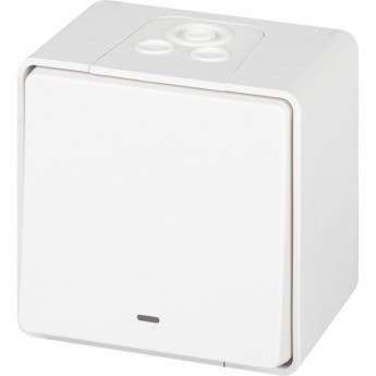 Выключатель ЭРА ЭКСПЕРТ 11-1502-01 с подсветкой IP55 10АХ-250В ОУ белый