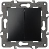 Выключатель ЭРА ELEGANCE 14-1104-05 10А IP20 250В 10AX антрацит B0034234