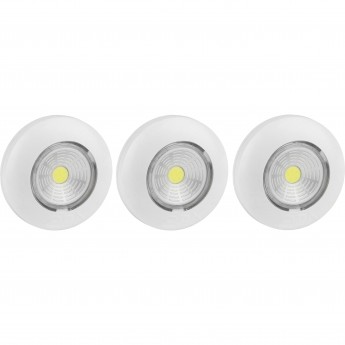 Светодиодный фонарь подсветка ЭРА ПУШЛАЙТ SB-502 АВРОРА самоклеящийся 3шт белый COB Светодиодный фонарь подсветка ЭРА ПУШЛАЙТ SB-502 АВРОРА самоклеящийся 3шт белый COB