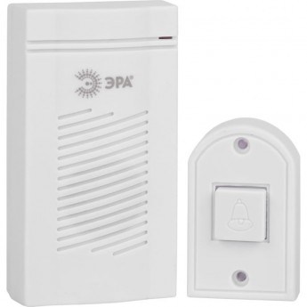Звонок дверной ЭРА D50 проводной белый 1 мелодия Звонок дверной ЭРА D50 проводной белый 1 мелодия